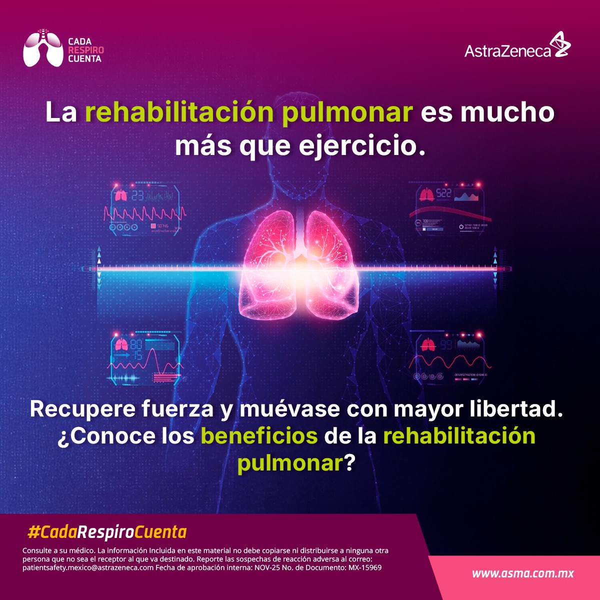 Cada Respiro Cuenta Facebook ad: La rehabilitación pulmonar es un programa integral diseñado…