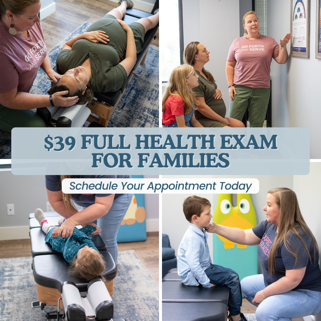 Sprouting Life Chiropractic Facebook ad: Your Family's Health Breakthrough, Just $39