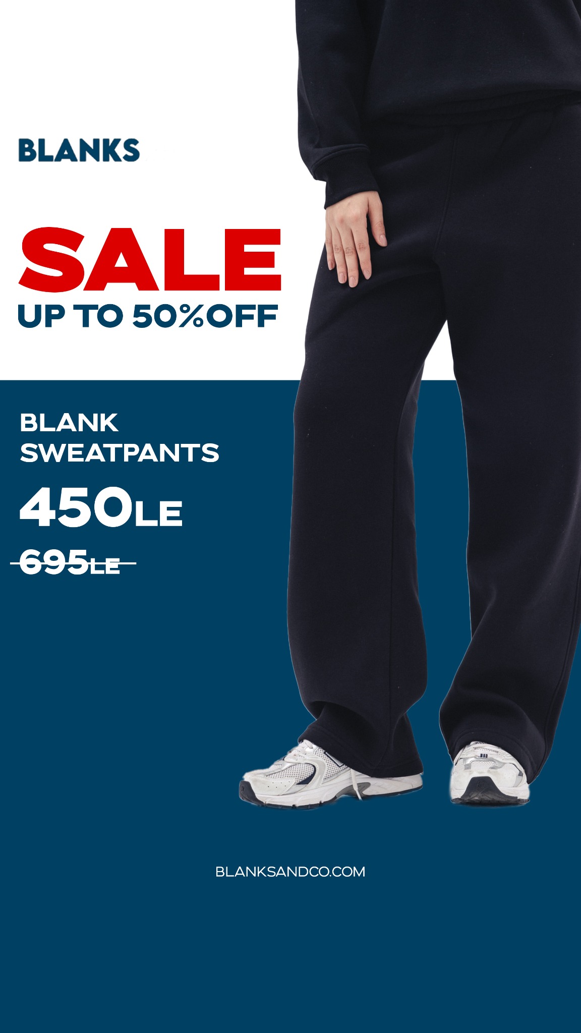 Blanksandco Facebook ad from Feb 26, 2026