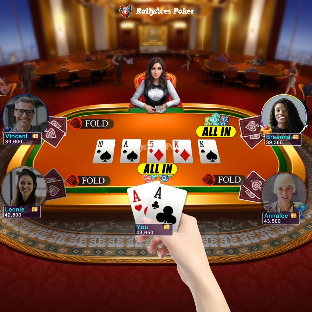 RallyAces Poker Facebook ad