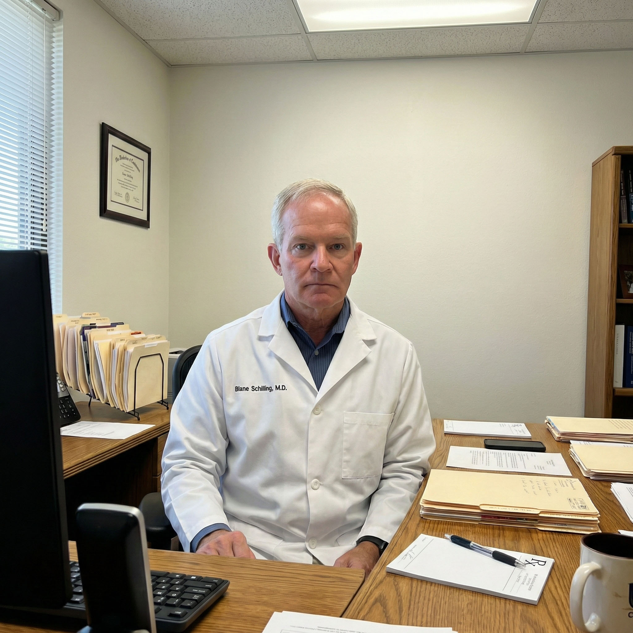 Dr. Blane Schilling, MD Facebook ad: Why your shoulder pain keeps coming back after the pills…