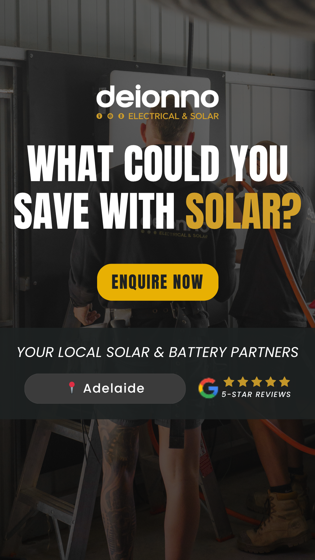 Deionno Electrical & Solar Facebook ad