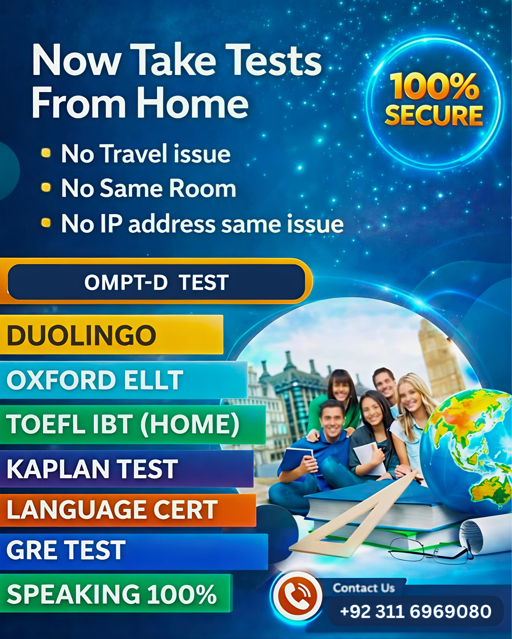 Language Test Facebook ad: Chat with us