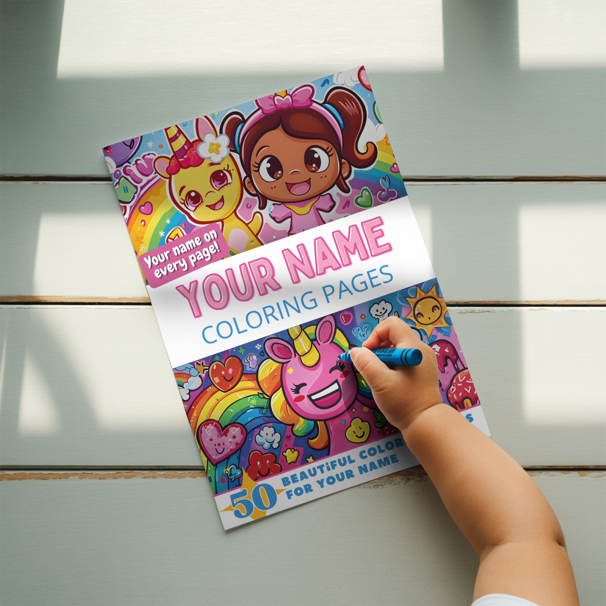 Pick-A-Page Personal Coloring Books Facebook ad
