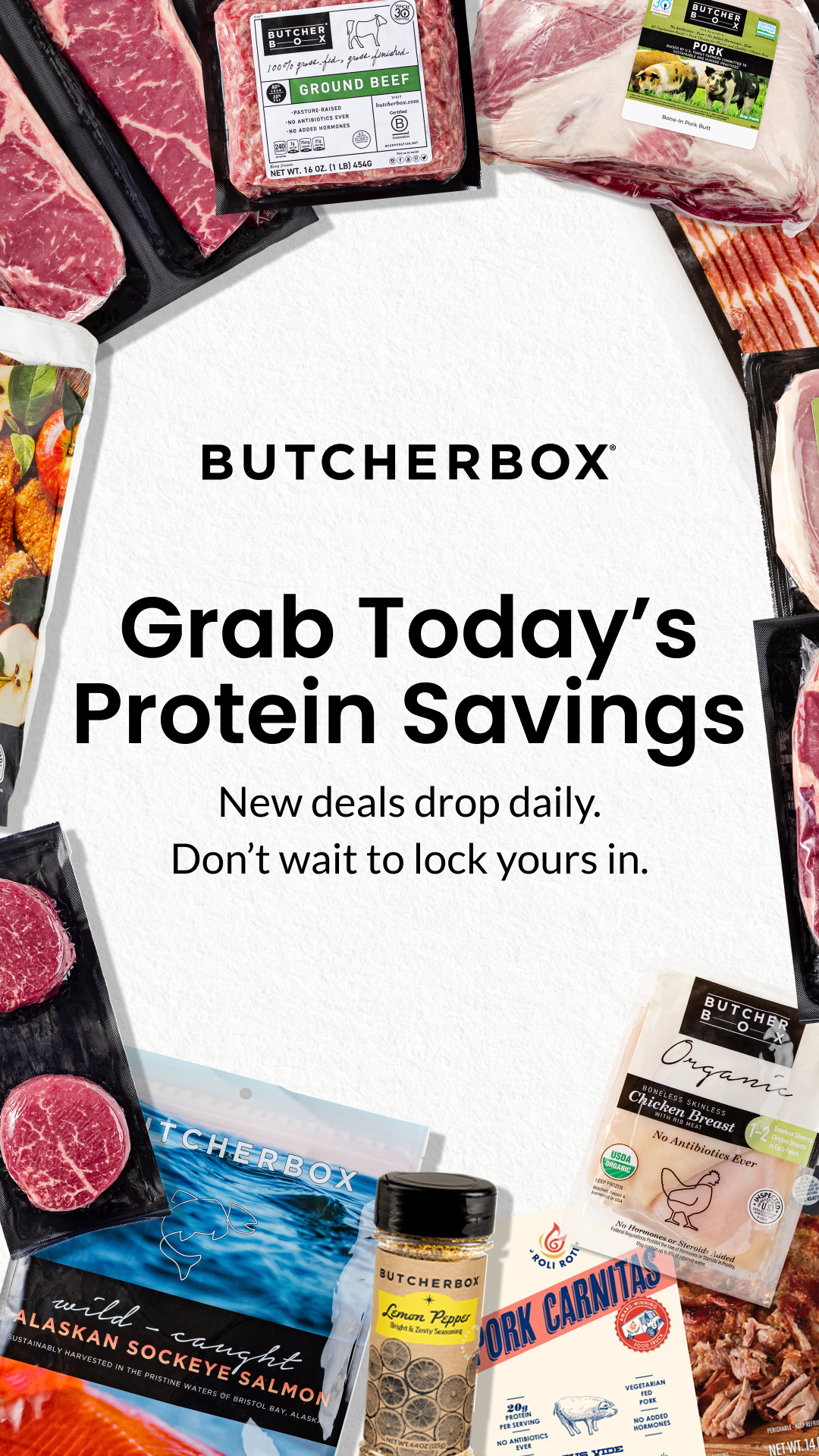 ButcherBox Facebook ad