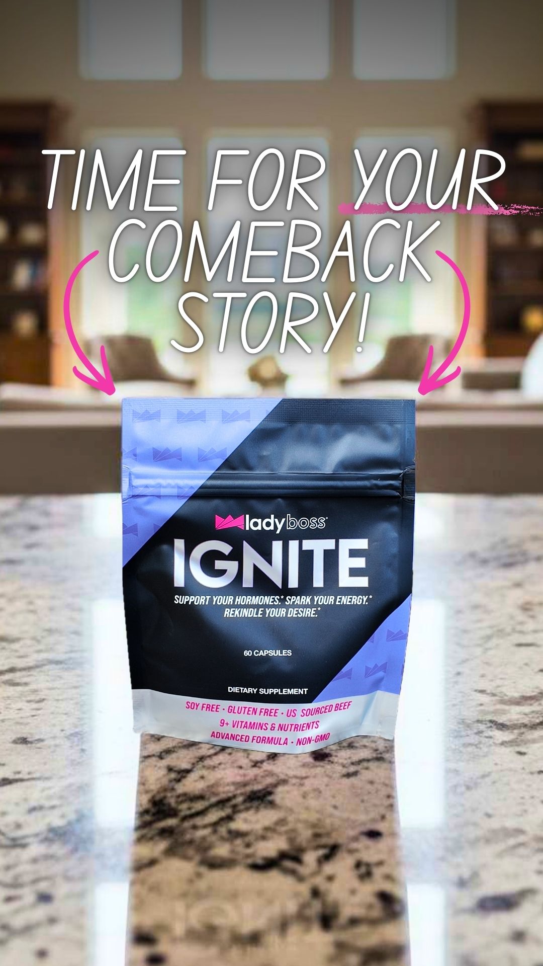 LadyBoss Women’s Health & Lifestyle Facebook ad: Feel Like Yourself Again! →