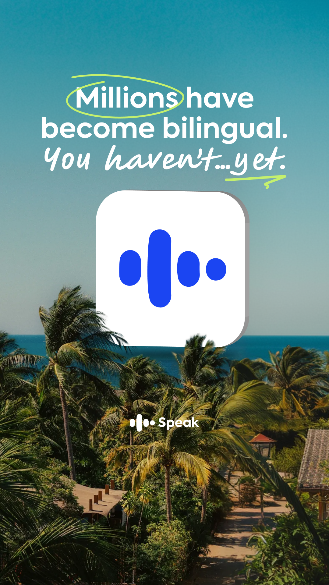 Speak Facebook ad