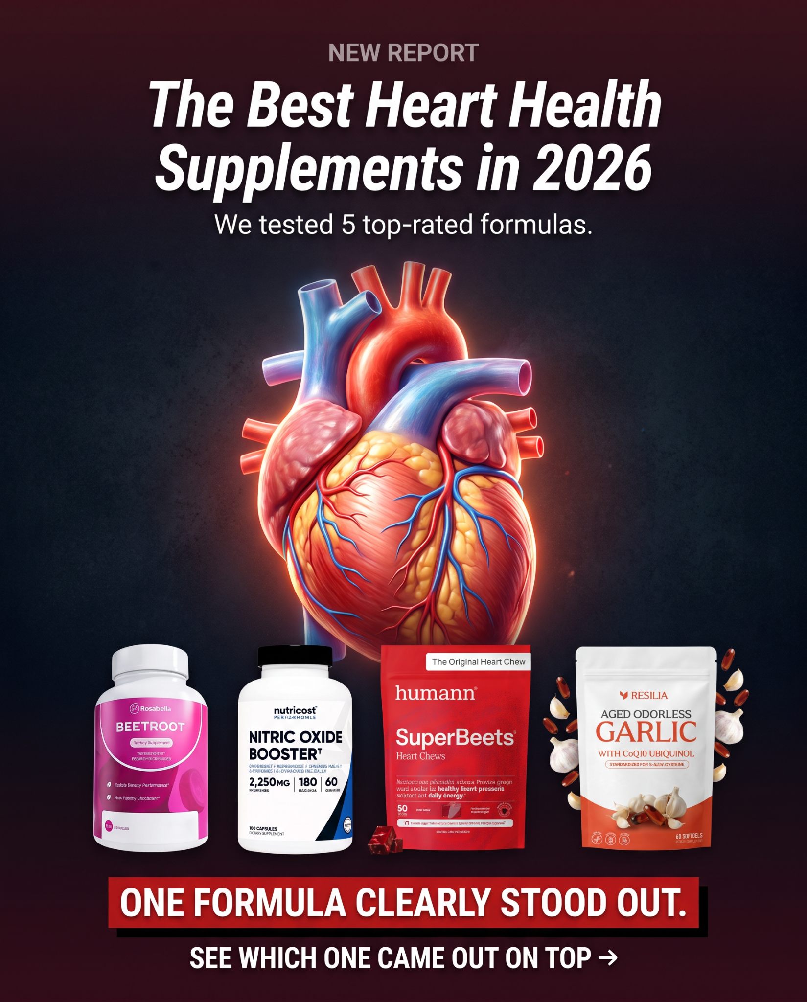 Vitality Times Facebook ad: The 5 Best & Worst Heart Health Supplements, Tested & Ranked