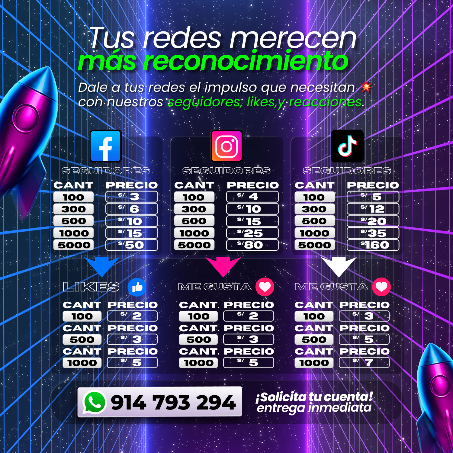 Otter Digital Templates Facebook ad: Contáctanos