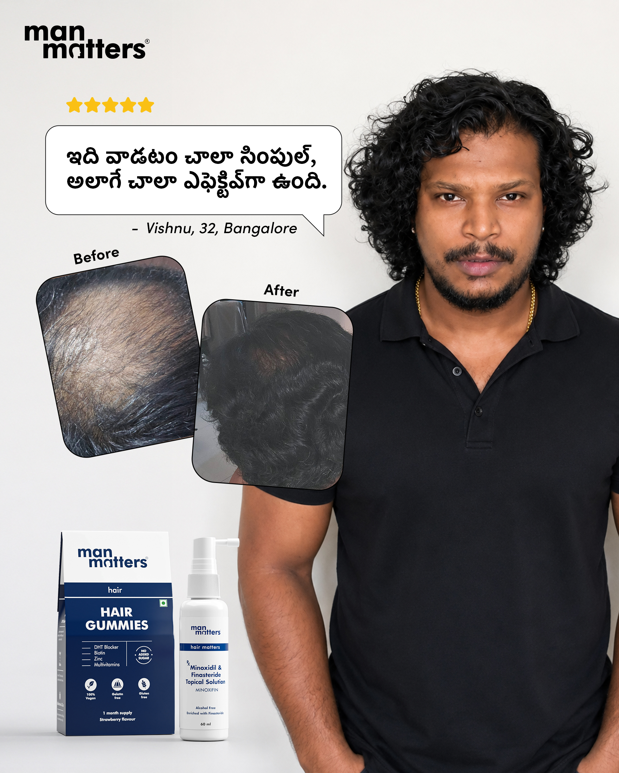 Hair Matters by Man Matters Facebook ad