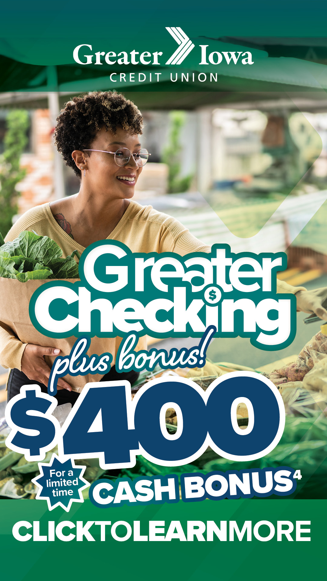 Greater Iowa Credit Union Facebook ad from May 1, 2026
