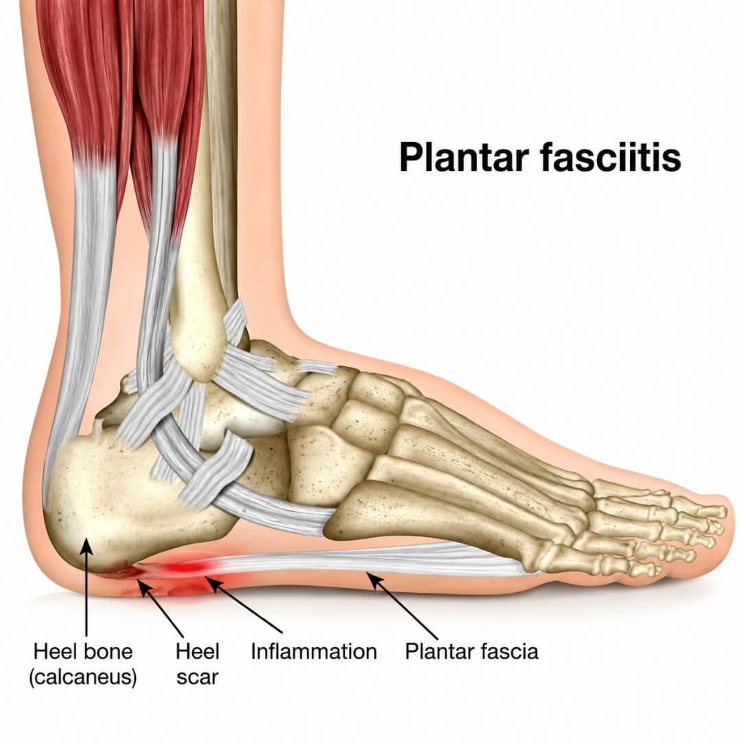 Rachel Miller Facebook ad: Foot Pain? It's Trapped Fascia