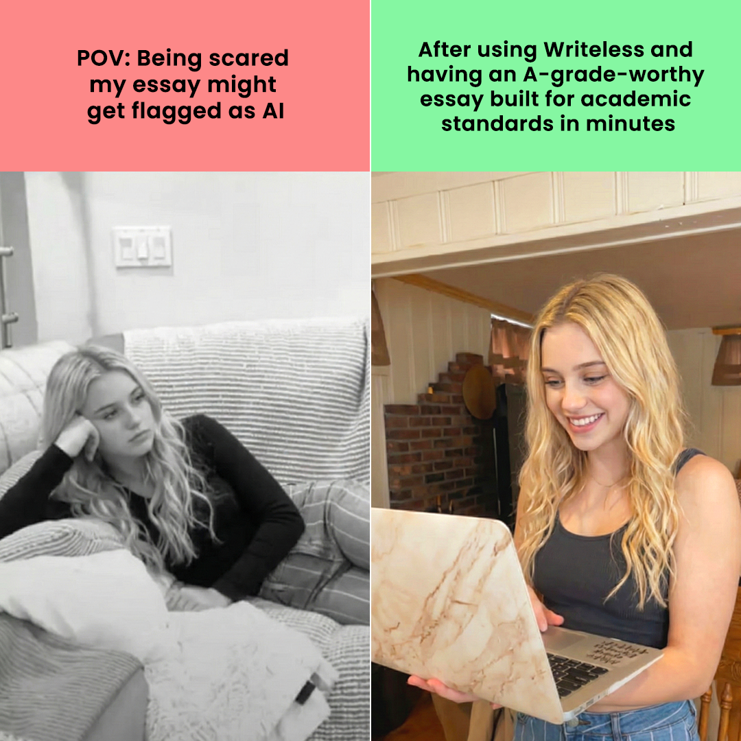 Writeless AI Facebook ad