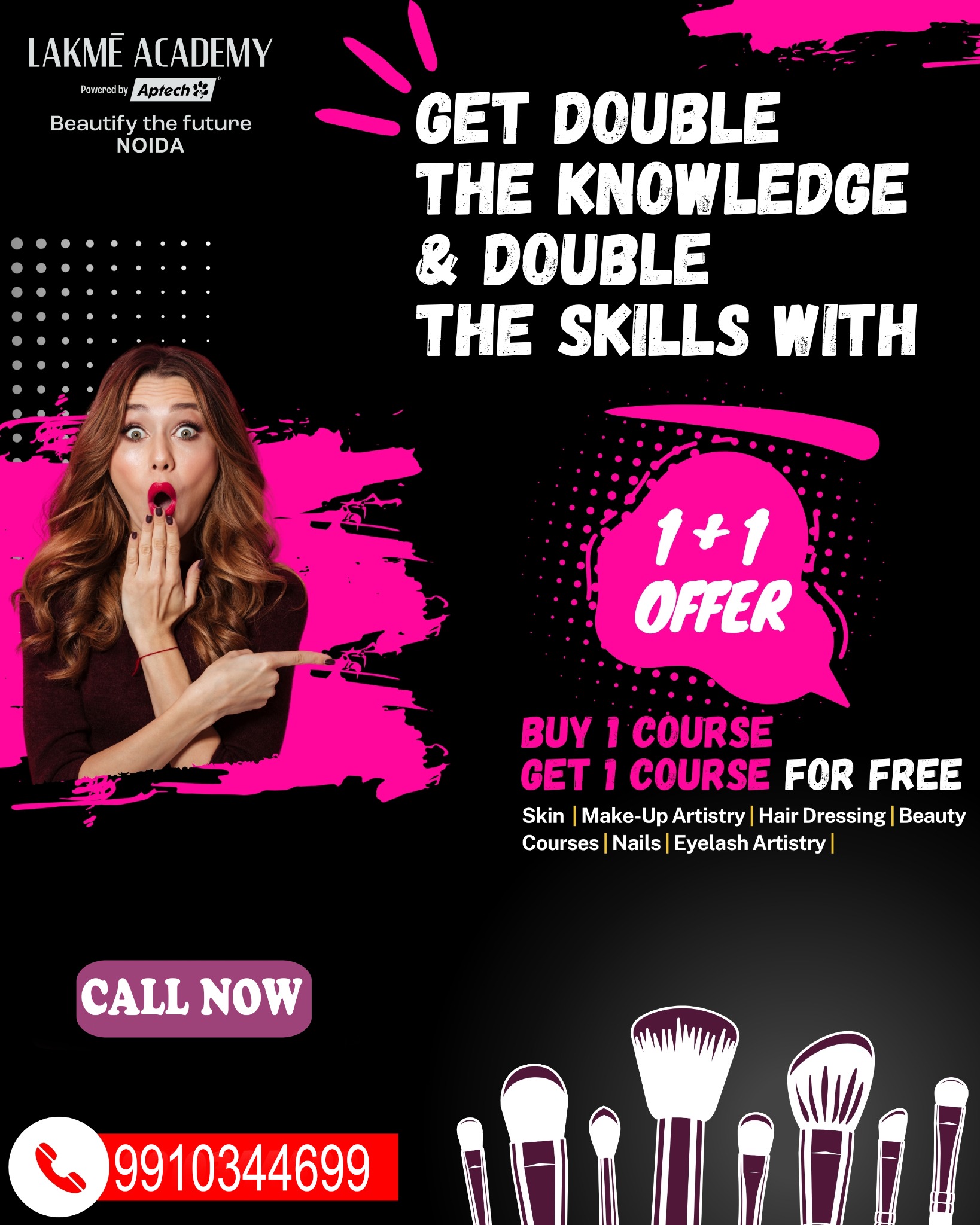 Lakme Academy Noida Sector 18 Facebook ad from Nov 14, 2025