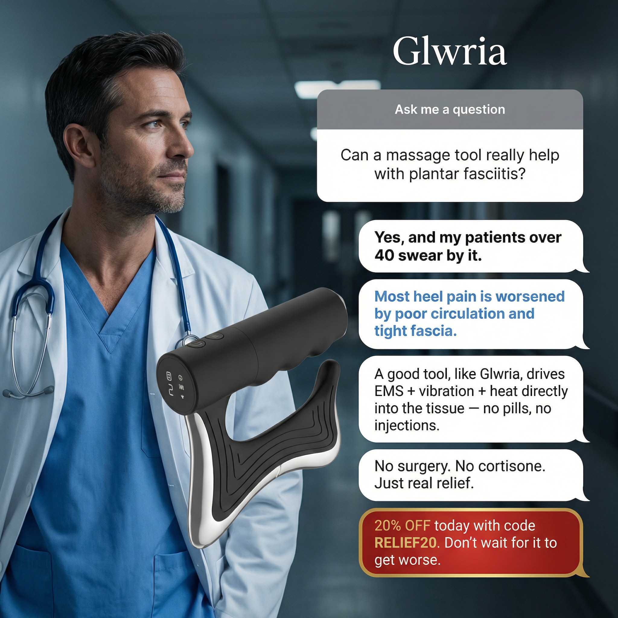 Glwria Facebook ad