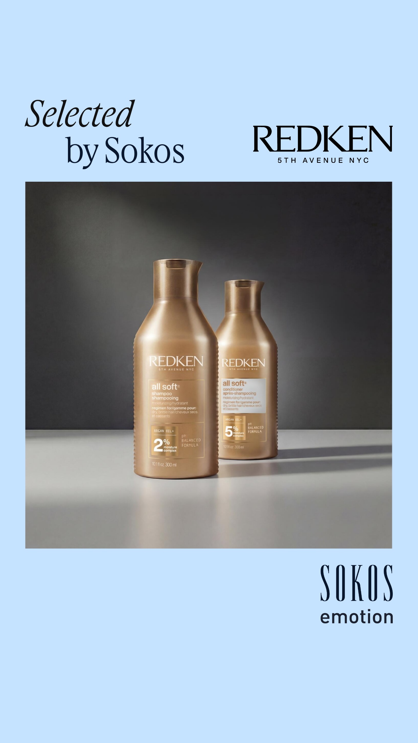 Sokos Facebook ad: Hemmottele hiuksiasi Redken-tuotteilla