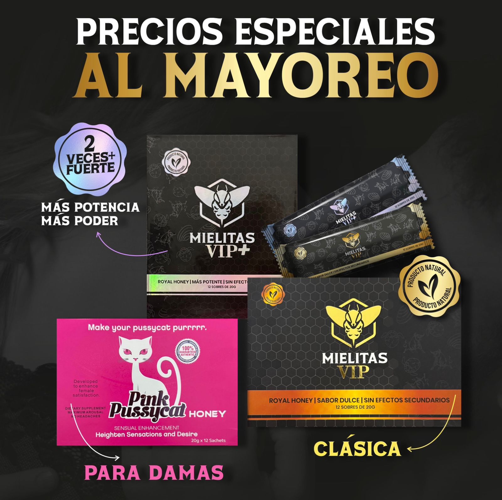 Mielitas VIP HN Facebook ad: ¡Contáctanos YA!