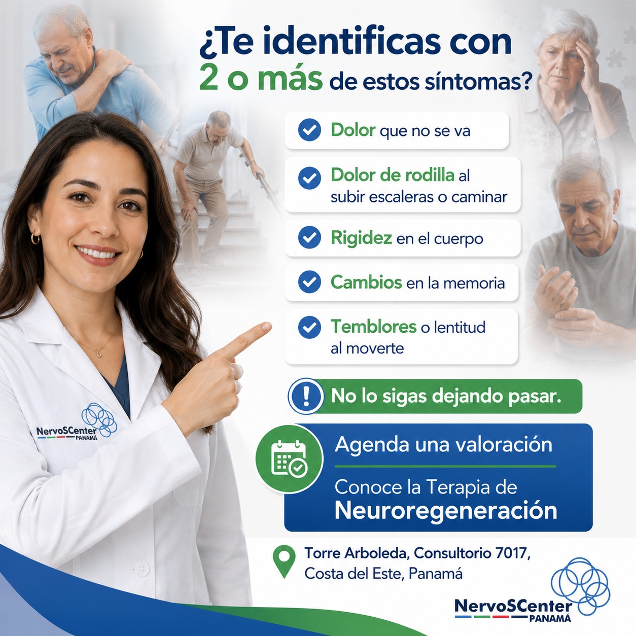 Nervoscenter Panamá Facebook ad: Neuro regeneración