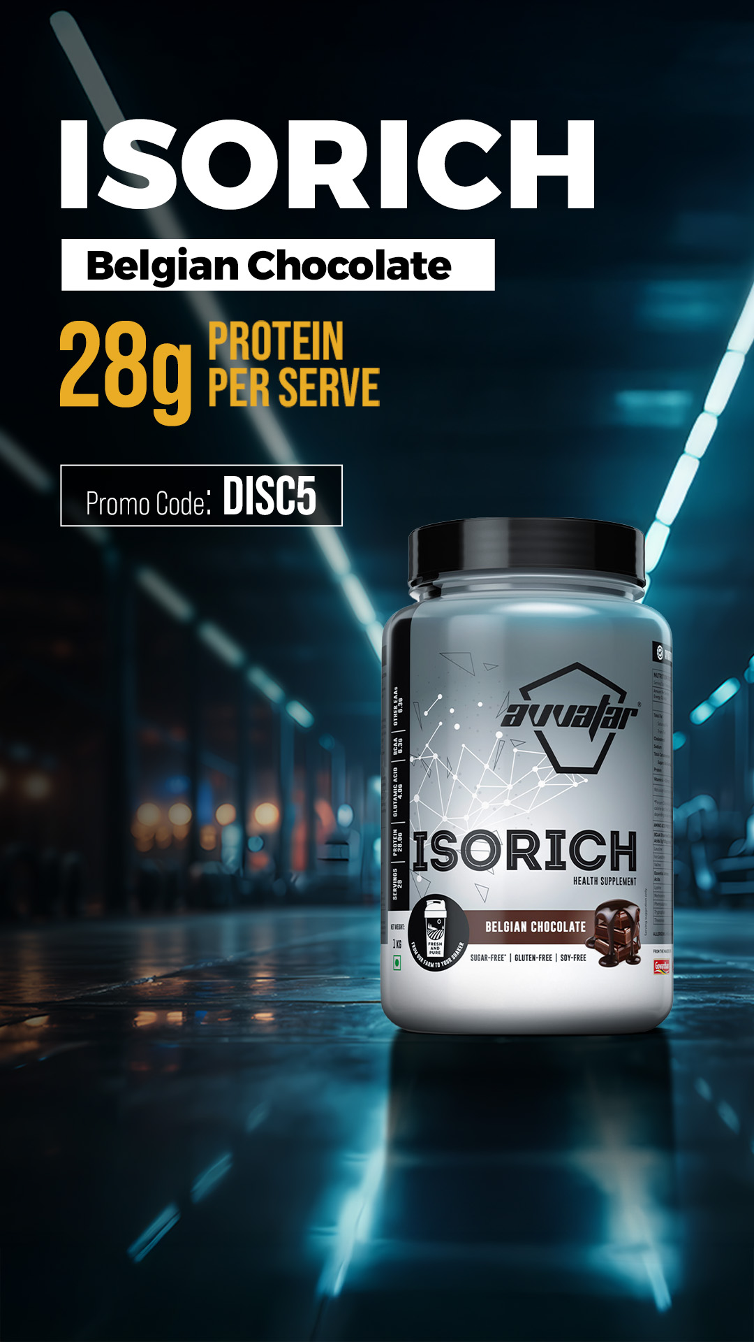 Avvatar Sports Nutrition Facebook ad