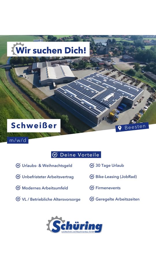 Schüring GmbH Facebook ad: Landtechnik und Maschinenbau im Emsland | Laserschneiden
