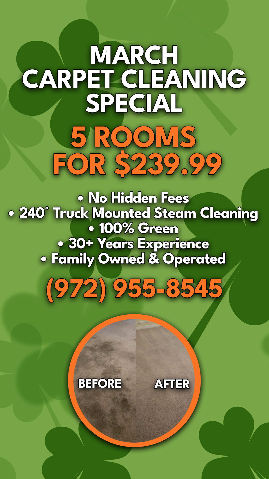 Rockwall County Carpet Cleaning Facebook ad from Mar 1, 2026