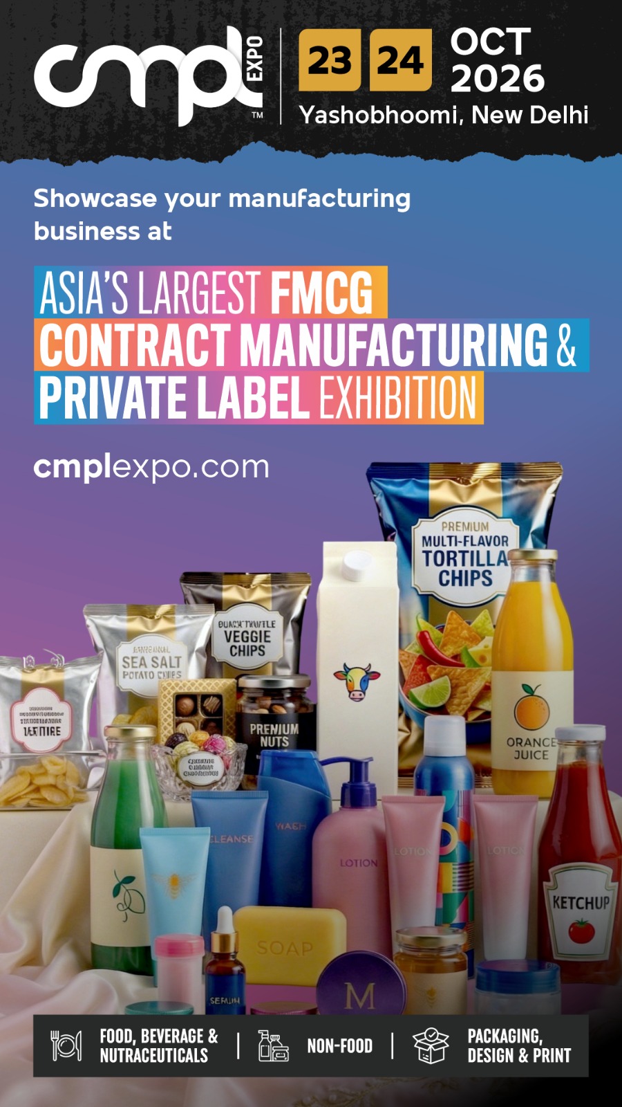 Contract Manufacturing & Private Label Expo Facebook ad
