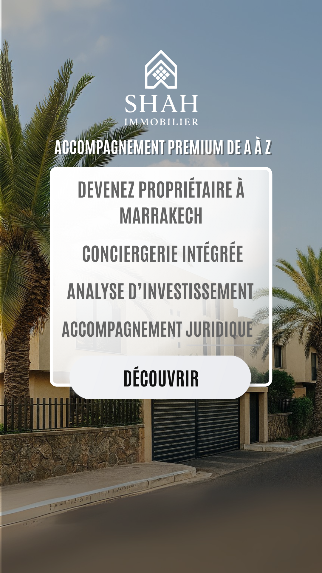 Shah Immobilier Facebook ad from Oct 19, 2025