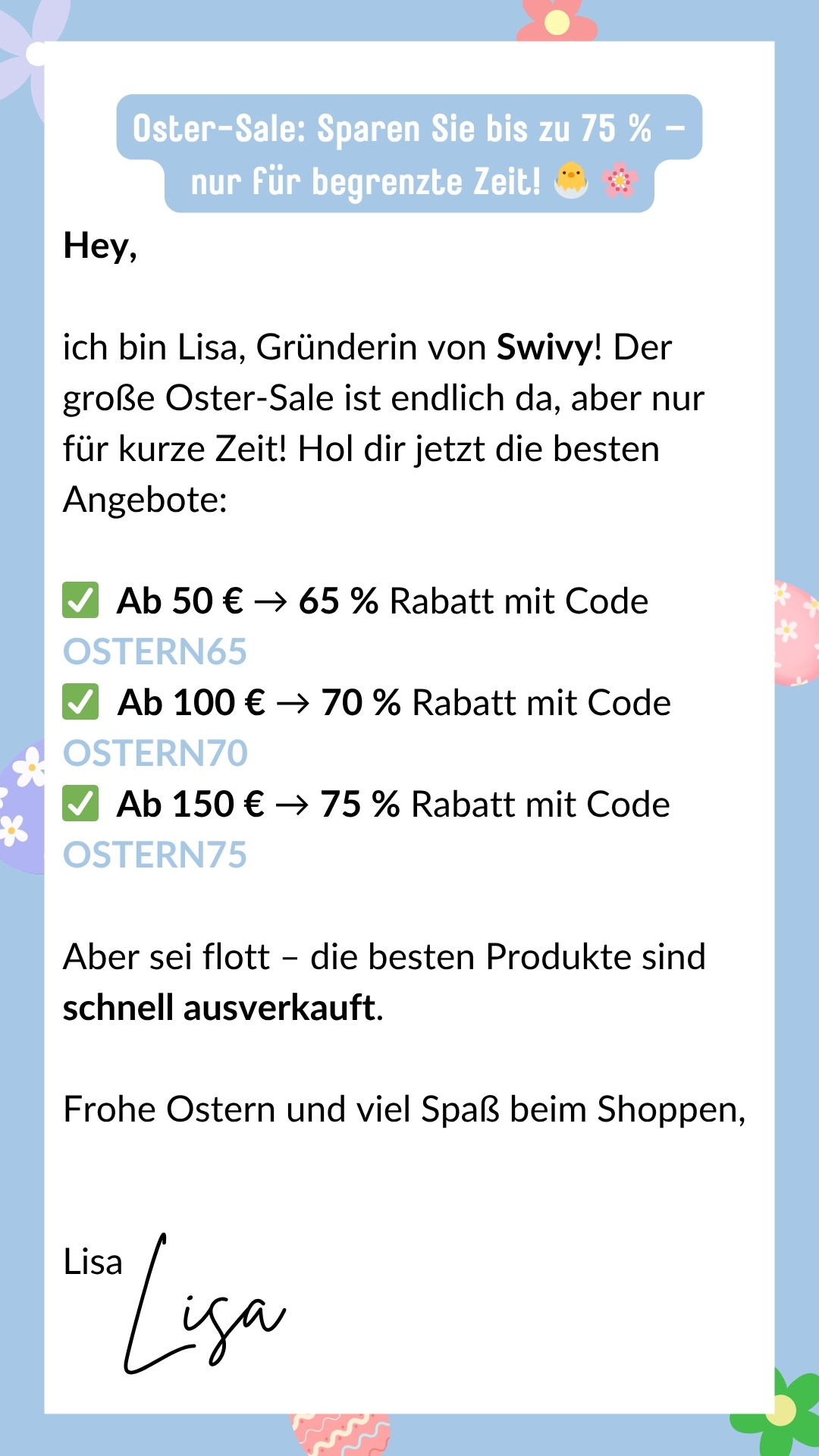 Swivy.de Facebook ad