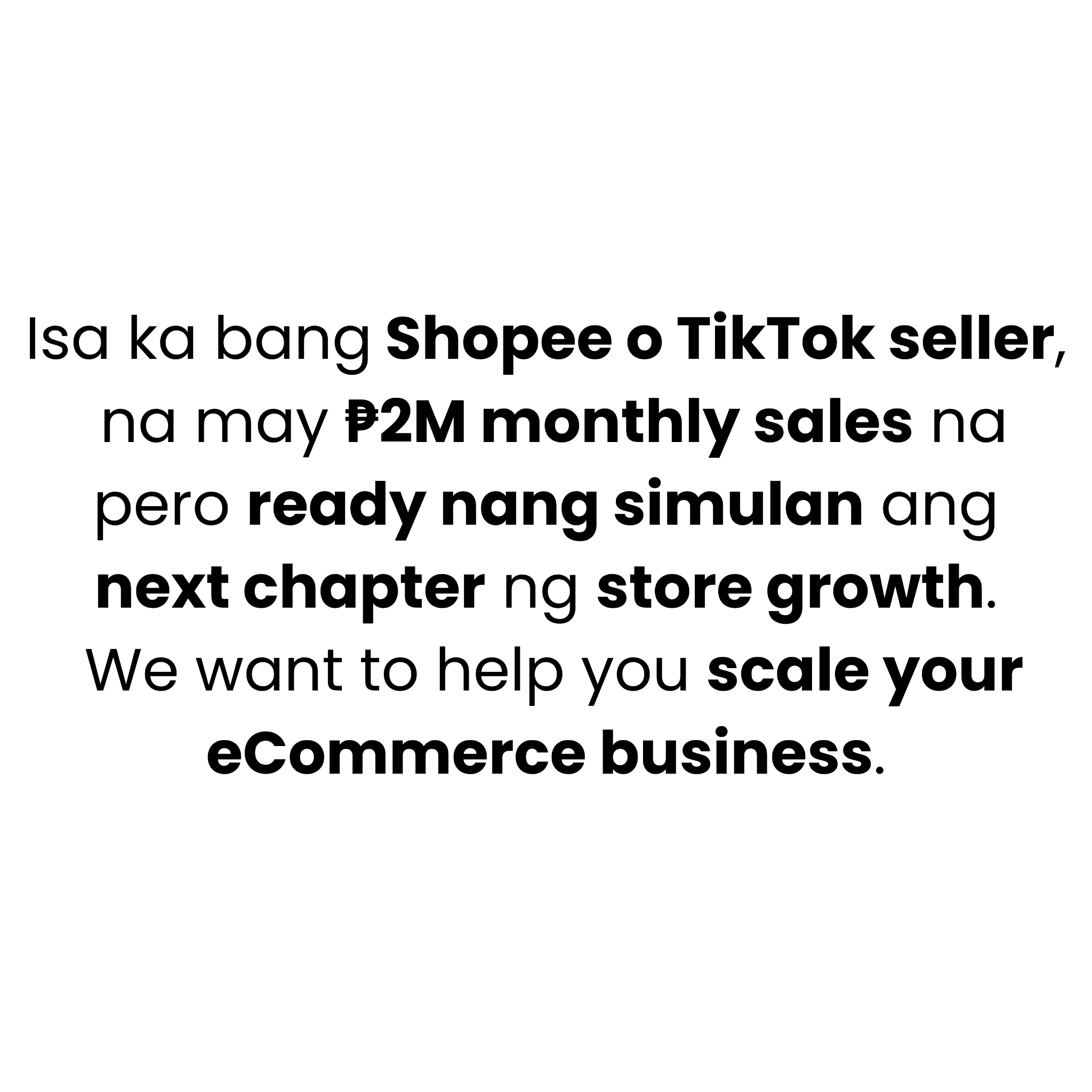 ECOM Accelerator Facebook ad