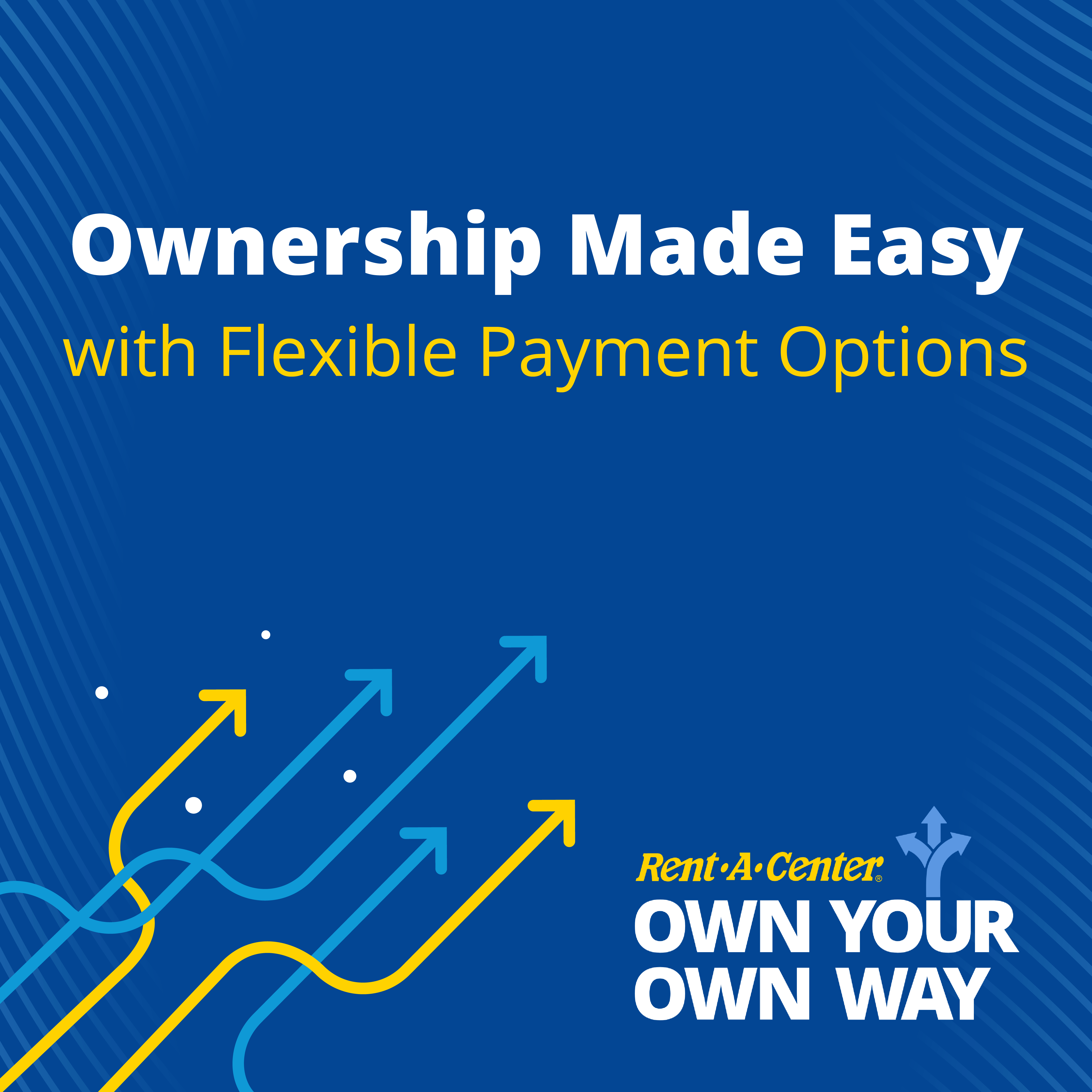 Rent-A-Center Facebook ad: Ownership made easy.