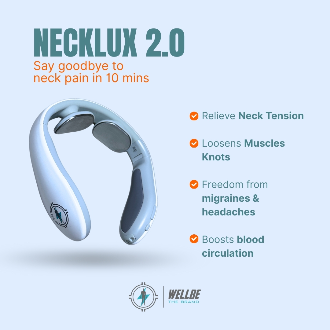 Wellbe The Brand Facebook ad: Goodbye Neck Pain in 10 minutes without pills & drugs