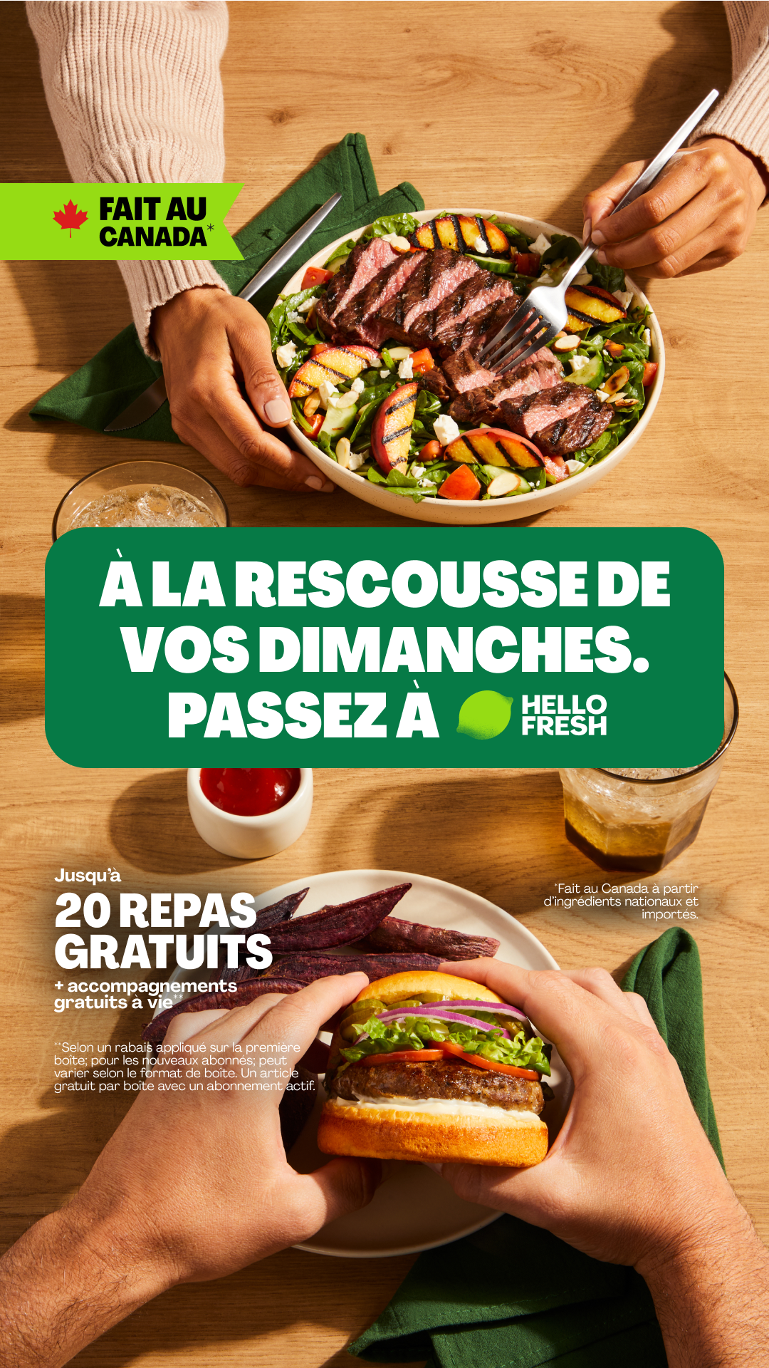 HelloFresh Facebook ad