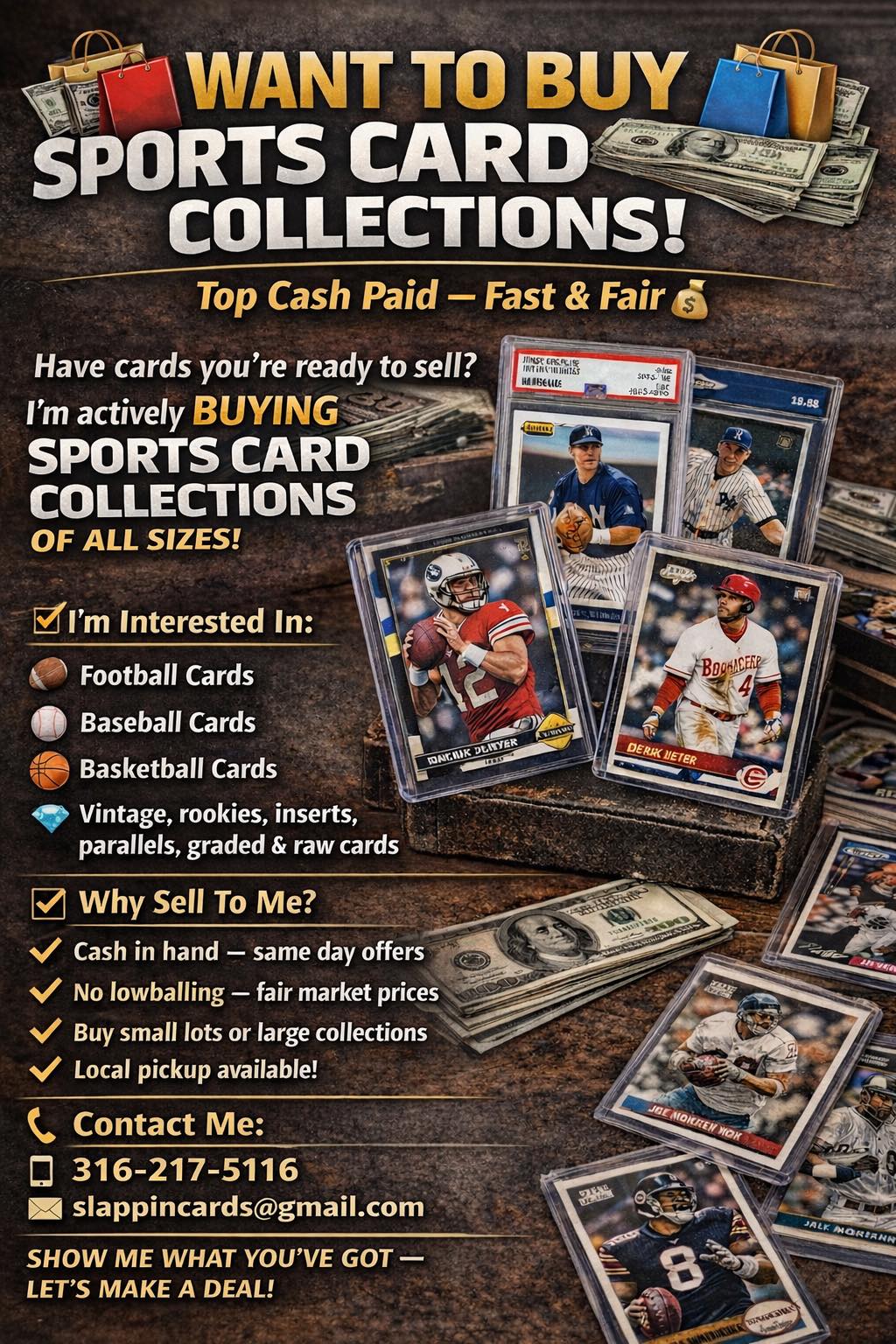 Sports Card Buying Kansas Facebook ad