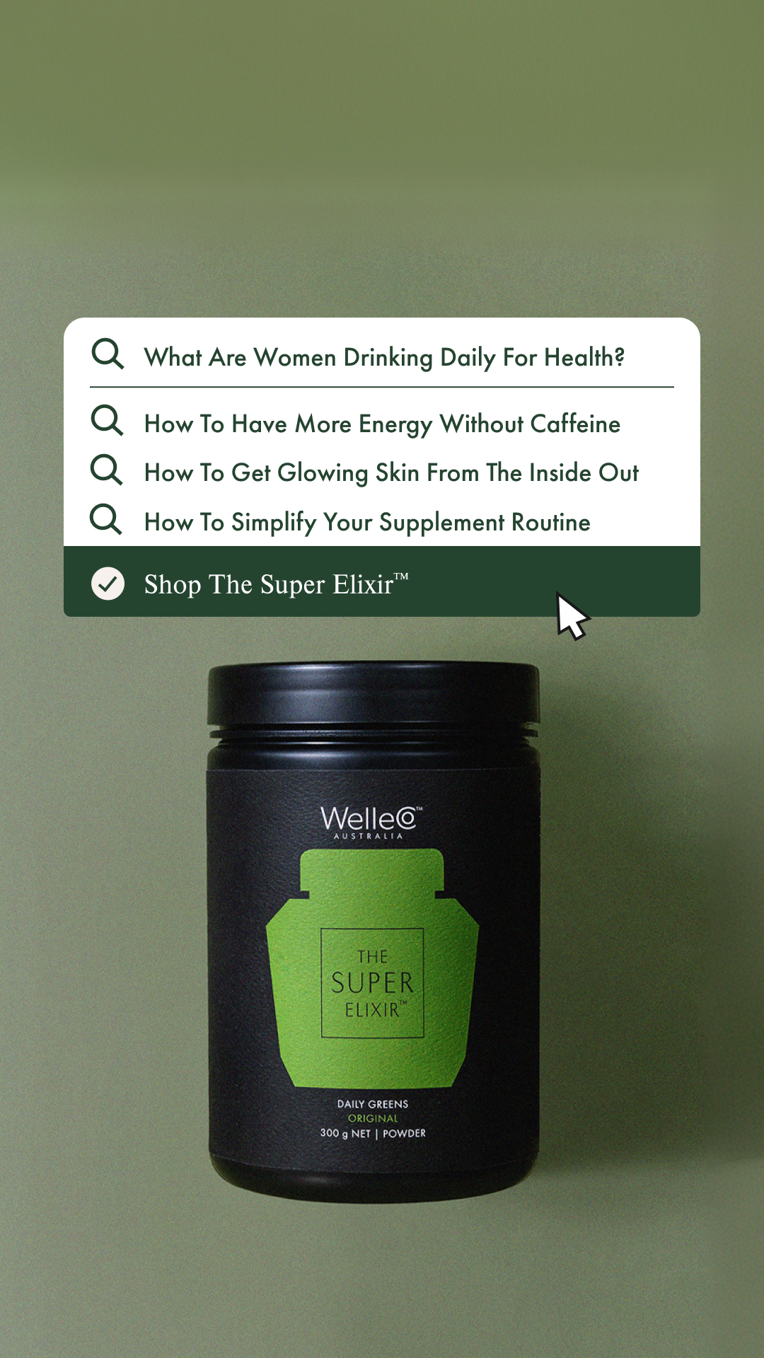 WelleCo Facebook ad