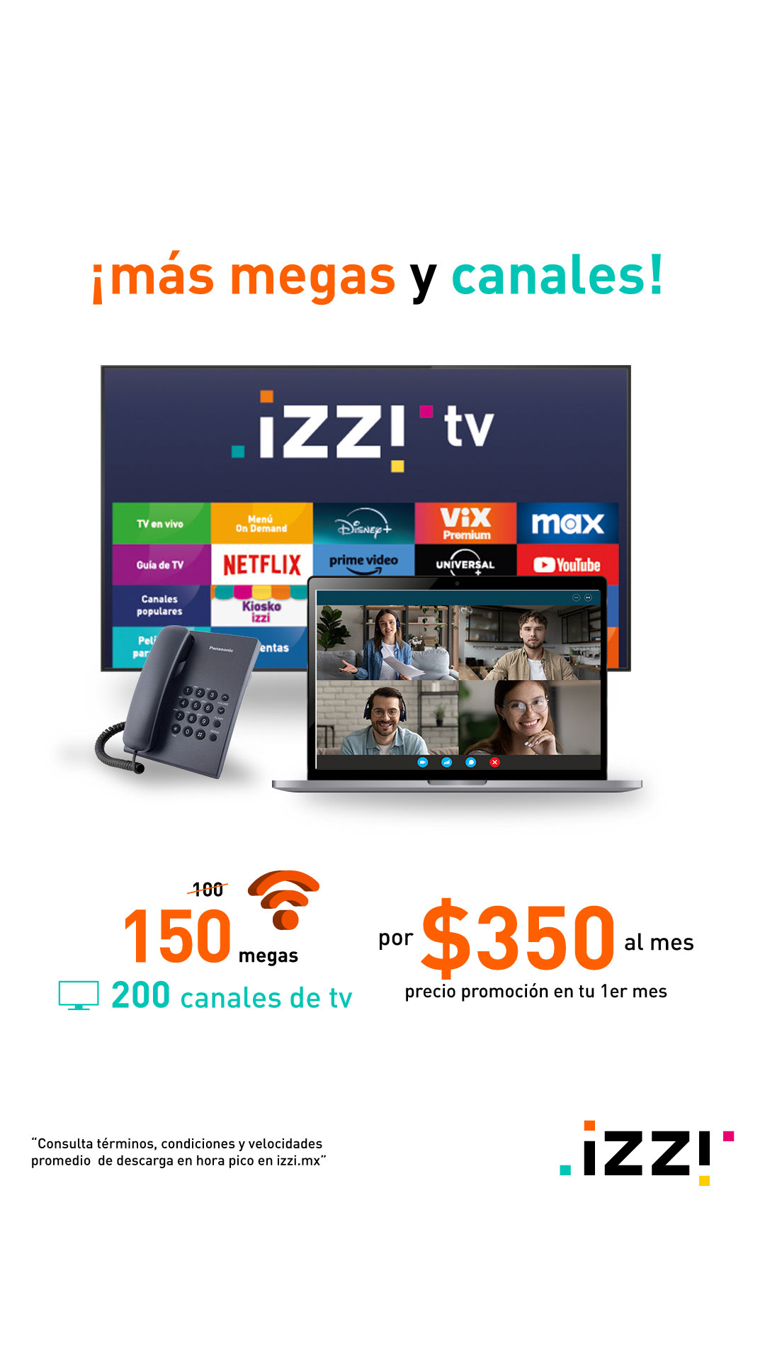 Internet y TV izzi  Facebook ad
