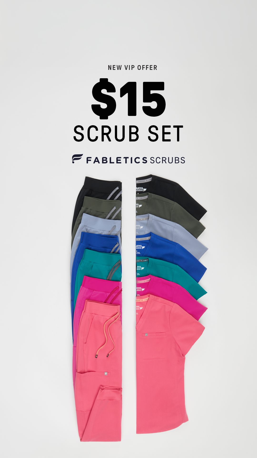 Fabletics Scrubs Facebook ad