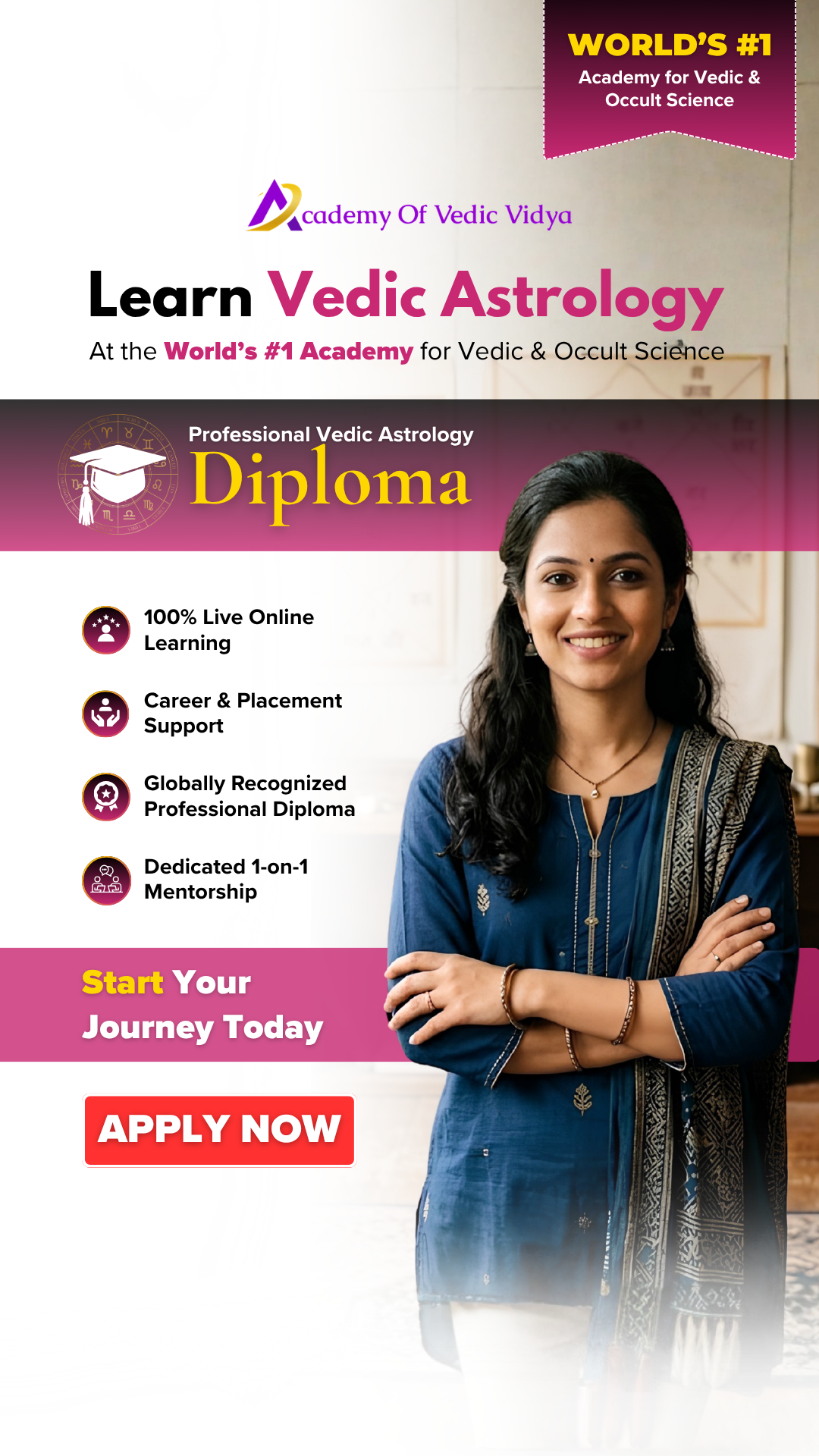 Academy of Vedic Vidya Facebook ad