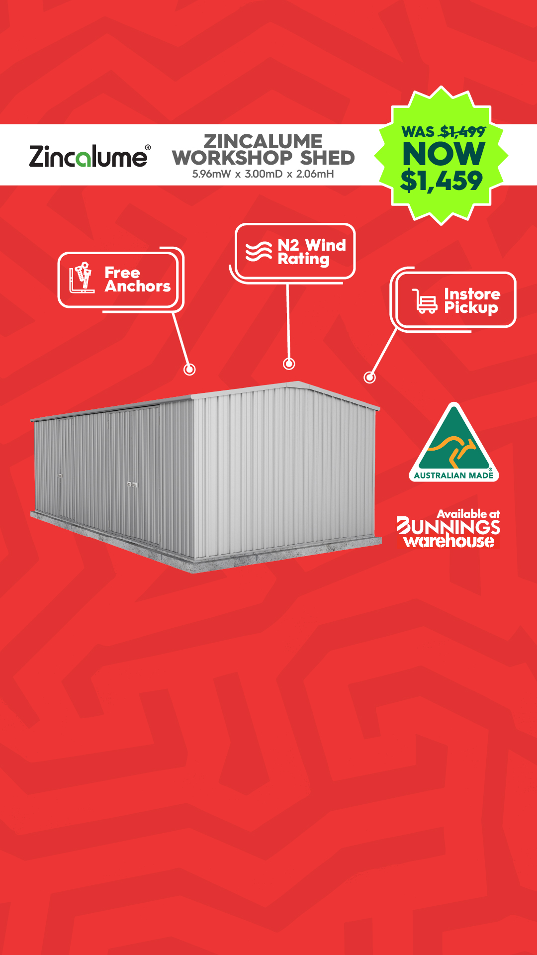 Absco Sheds Facebook ad