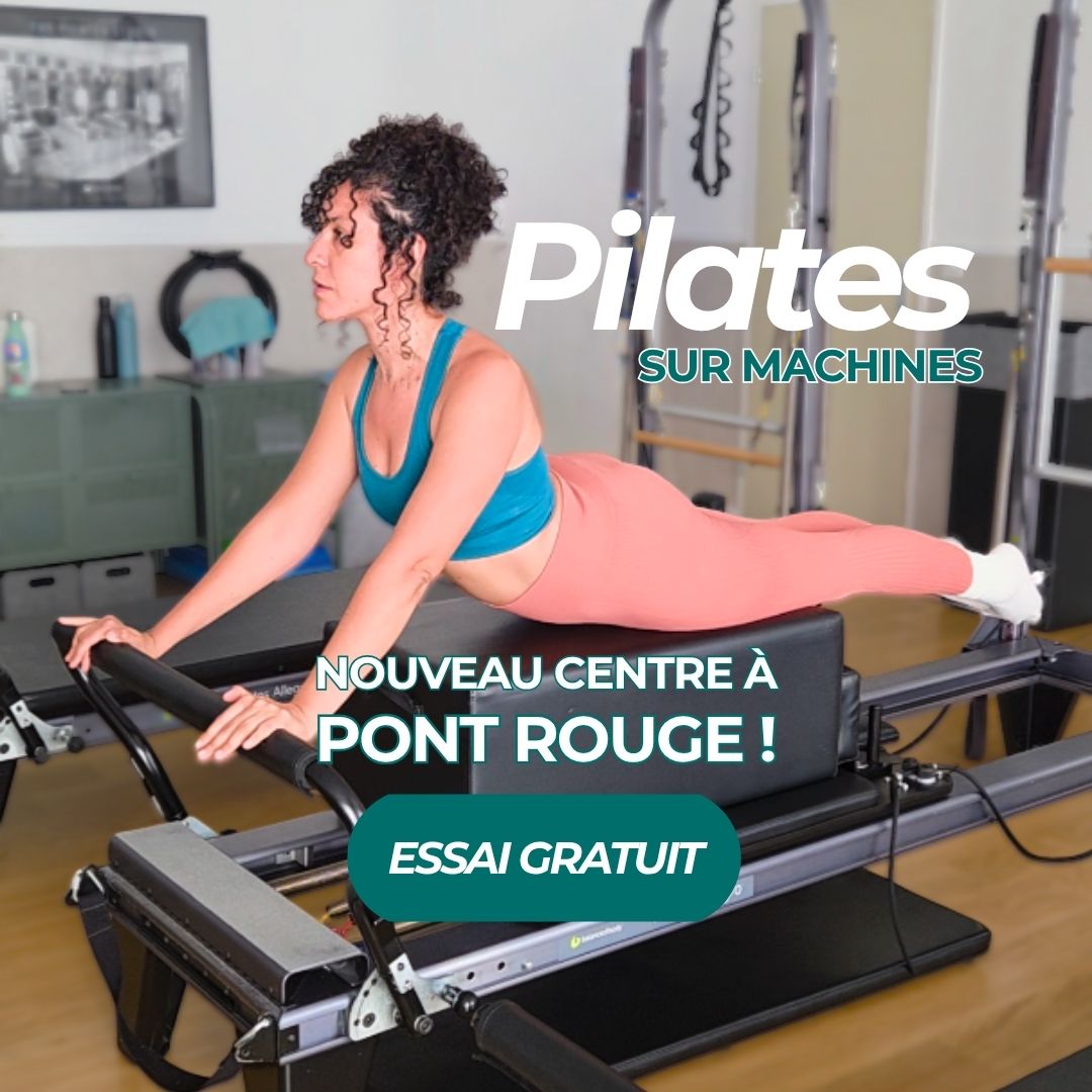 AJ Movement Facebook ad: Cours de Pilates sur Machine