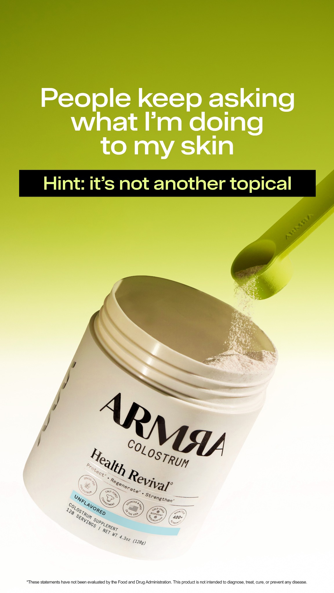 ARMRA Facebook ad