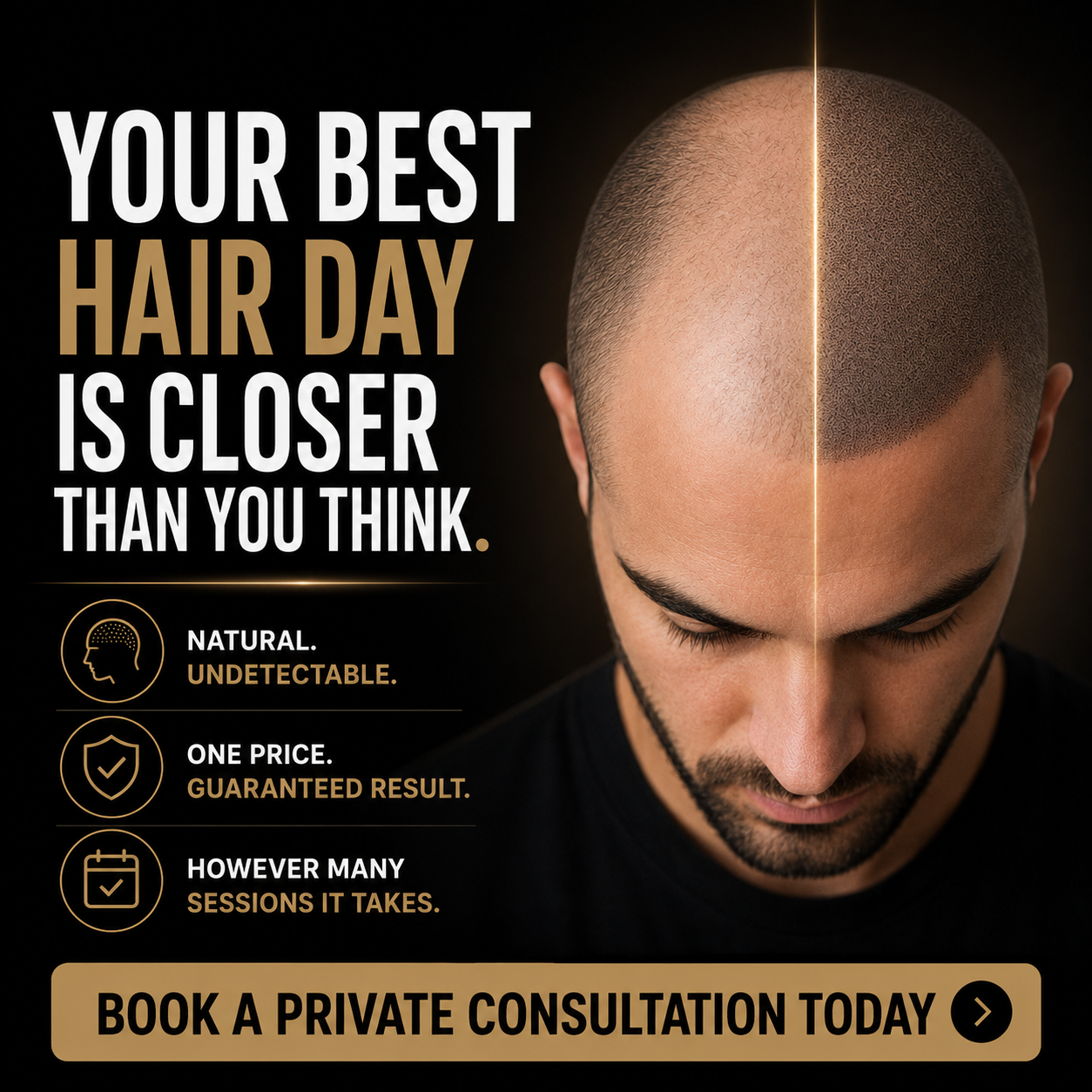 Scalp Artist International Facebook ad: Boost your confidence