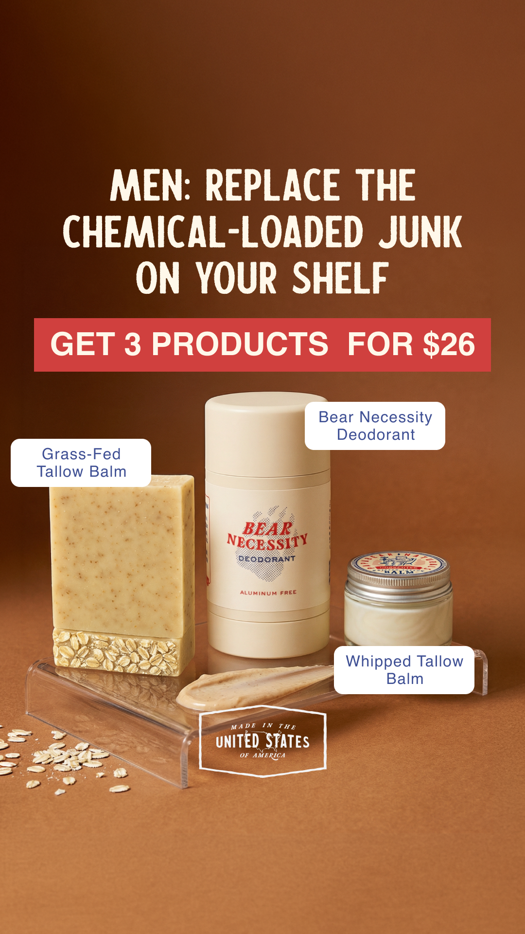 Papabear Naturals Facebook ad
