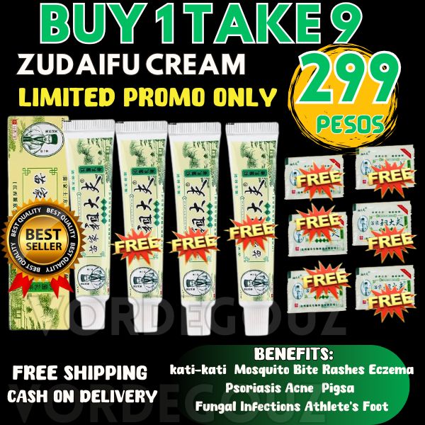 Zudaifu Herbal Cream PH Facebook ad: BUY 1 TAKE 9 ZUDAIFU CREAM FOR ONLY 299 PESOS!