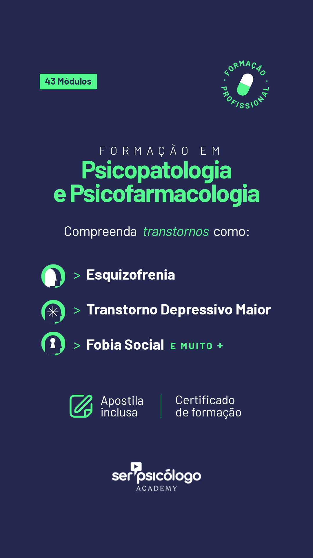 Ser Psicólogo Academy Facebook ad