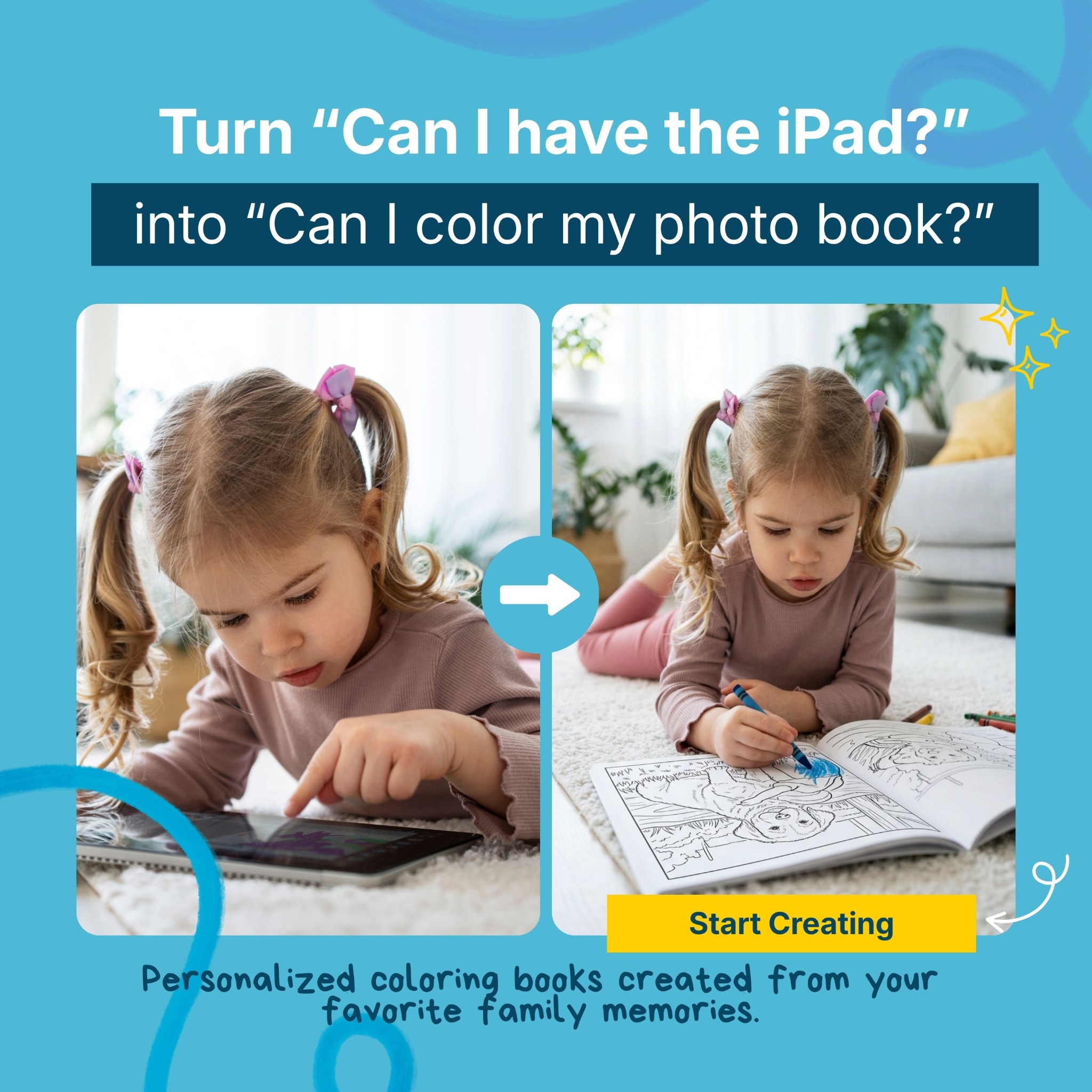 My Colorful World - Customized Coloring Books From Photos Facebook ad