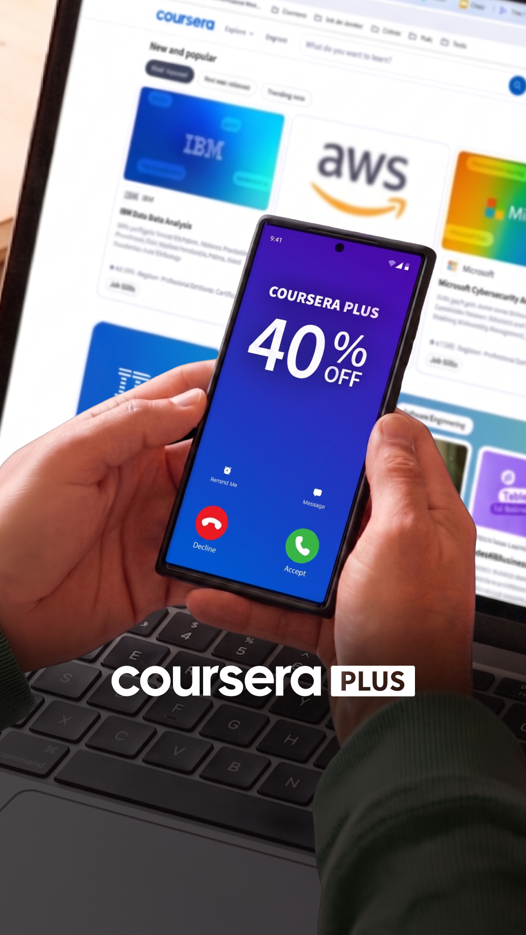 Coursera Facebook ad