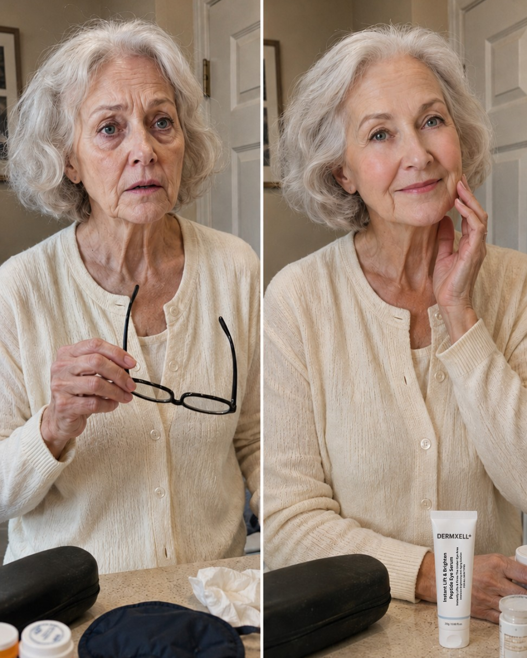Dermxell Facebook ad: I Got Cataract Surgery and Lost My Glasses. Then I Saw My…