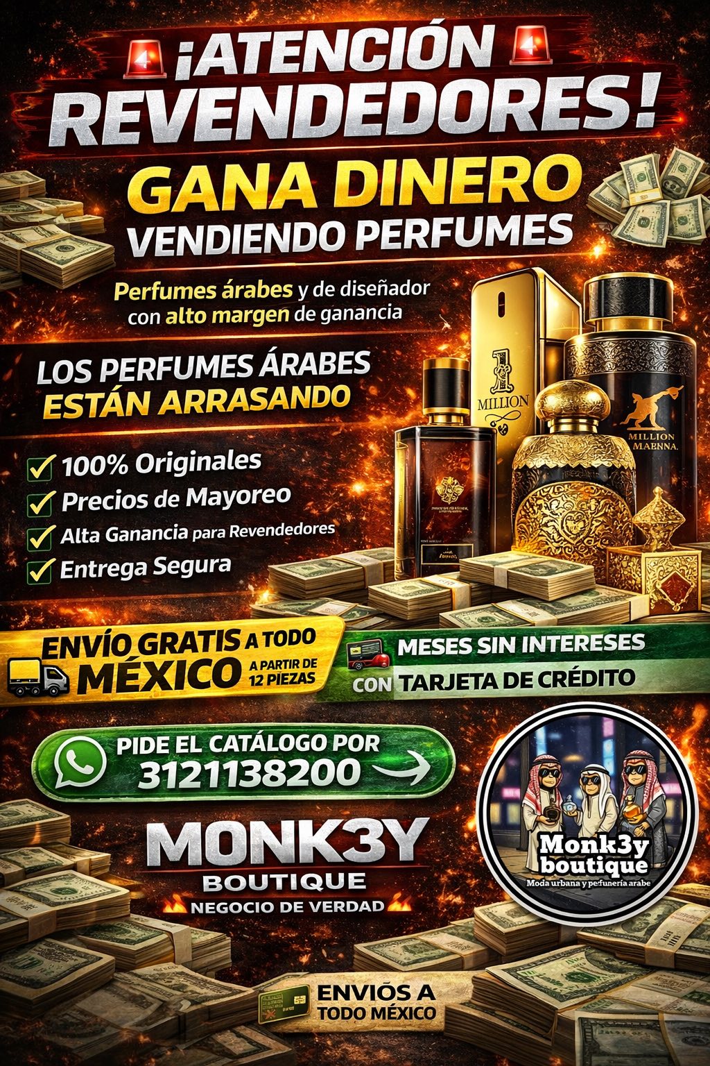 Monk3y Boutique Col Facebook ad: ATENCIÓN REVENDEDORES