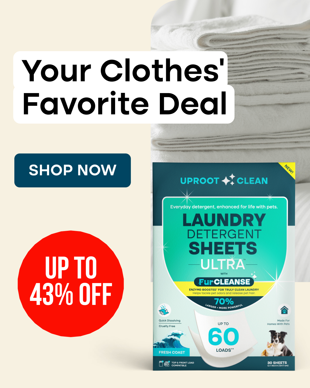 Uproot Clean Facebook ad
