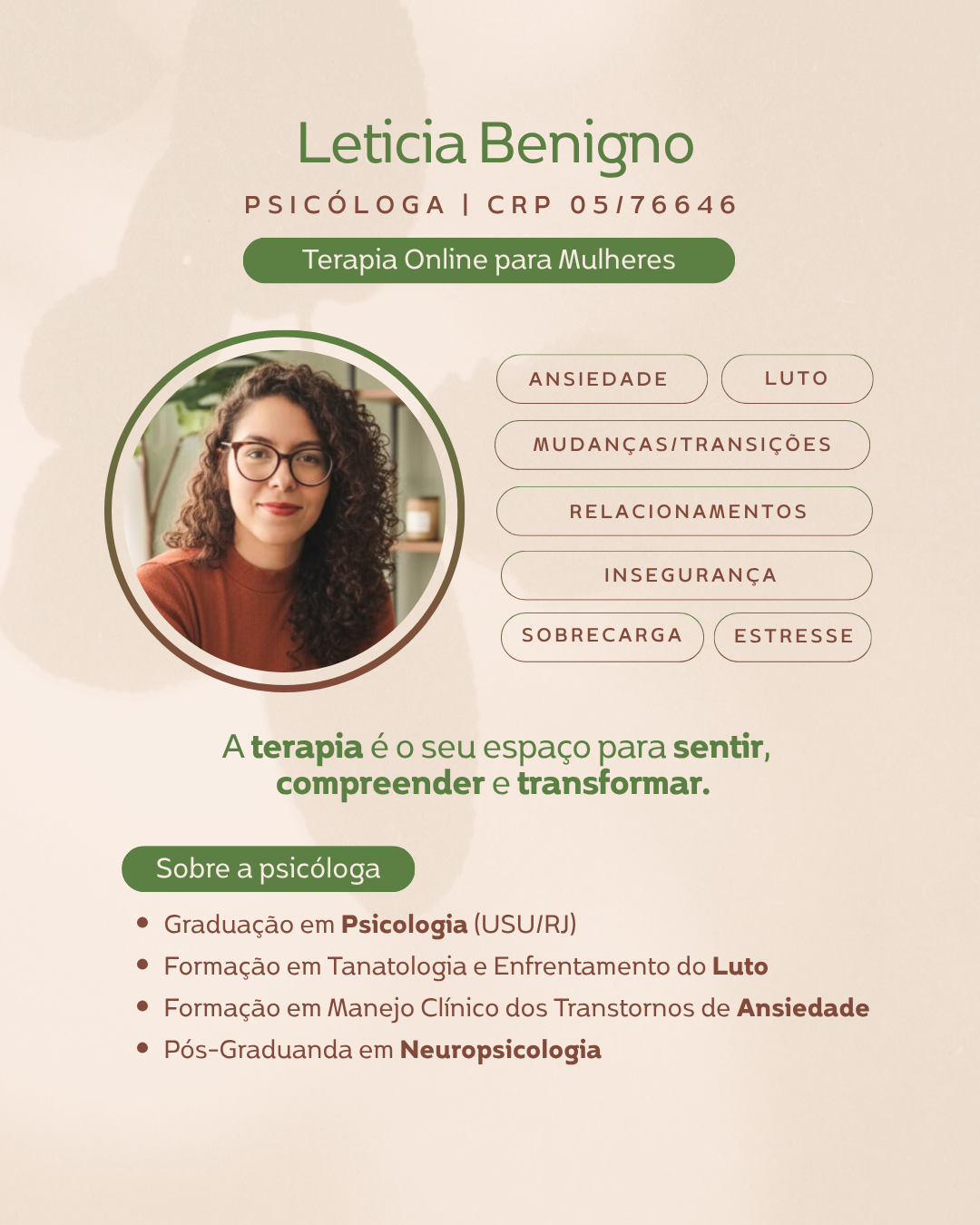 Leticia Benigno - Psicóloga Facebook ad: Psicóloga Leticia Benigno